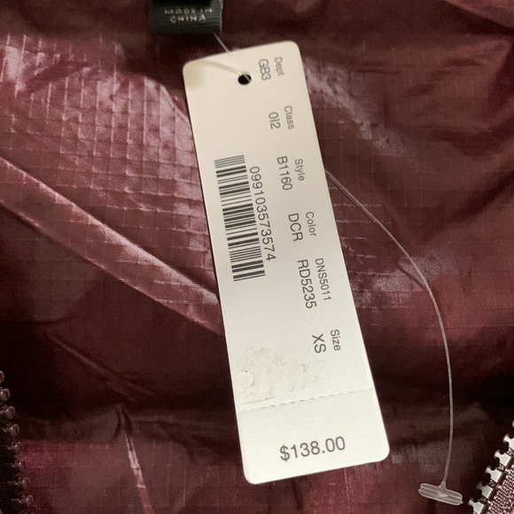 J. CREW Shiny Puffer Vest - Dark Cranberry - Picture 12 of 16